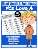 VCe Long A Read Words & Sentences