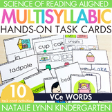 VCe Multisyllabic Words Task Cards Closed Syllables Syllab