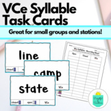 VCe Syllable Task Cards - Digital & Print (Syllable Set 3 of 7)