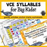 VCe Syllable Multisyllabic OG & SOR Games, Worksheets, Act