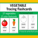 VEGETABLE TRACING FLASHCARDS FOR SPEECH THERAPY/ K+/SPEC. 