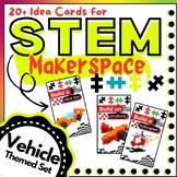 VEHICLE Plus Plus Blocks STEM BIN Challenge Cards for Maker Space