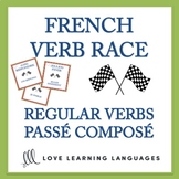 French Passé Composé Verb Race Game - Regular Verbs with Avoir