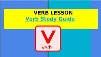 Preview of VERB UNIT:  Interactive Google Slide Lesson