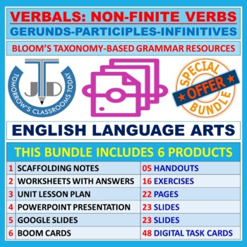 finite verbs teaching resources teachers pay teachers