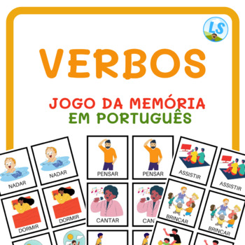 Preview of VERBOS EM PORTUGUÊS: Jogo da Memória - Verbs in Portuguese - Matching Game