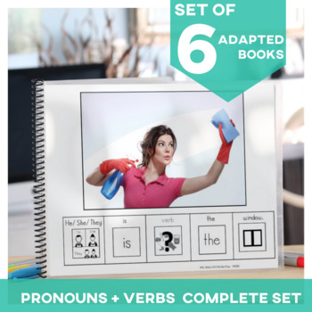 Preview of VERBS... 6 VERB Adapted Books BUNDLE