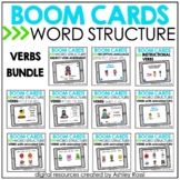 VERBS For Speech Therapy - PRINT Task Cards + Digital Boom Cards