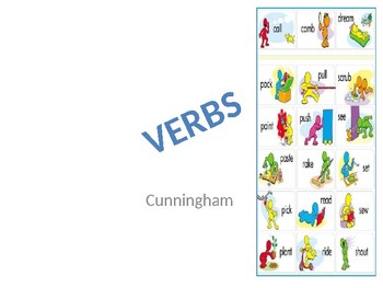 Preview of VERBS! FUN INTERACTIVE VERB POWERPOINT *VERB RAP INCLUDED*