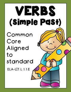 Preview of Verbs Simple Past Worksheets Distance Learning