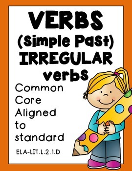 Preview of Irregular Verbs Worksheets Distance Learning