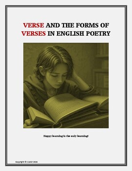 VERSE AND THE FORMS OF VERSES IN ENGLISH POETRY/ POETIC VERSES by ...