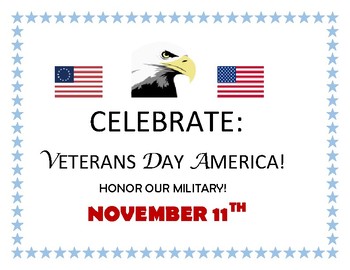 Preview of VETERANS DAY: A POSTER