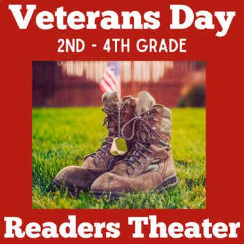 Preview of VETERANS DAY Activity Readers Theatre Theater Script 2nd 3rd 4th Grade