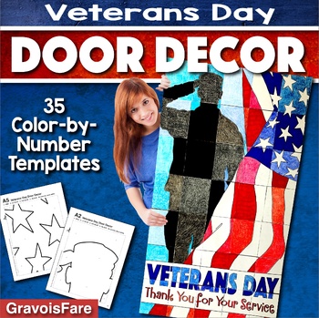 Preview of VETERANS DAY Door Decor Activity: Collaborative Bulletin Board Project