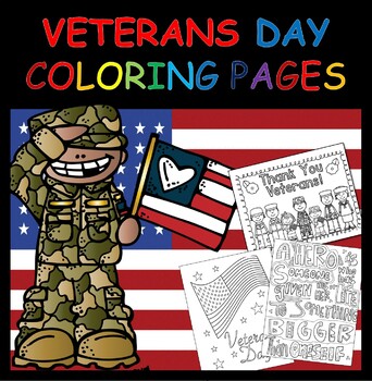 Preview of VETERANS Day Coloring Pages Patriotic 