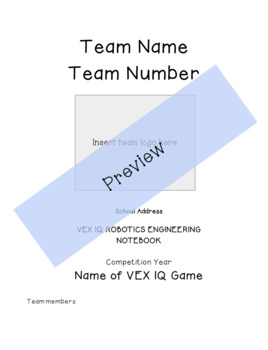 Preview of VEX Digital Engineering Notebook