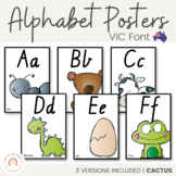 VIC Font Alphabet Posters | Cactus Theme
