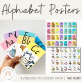 VIC Font Alphabet Posters | Tropical Theme