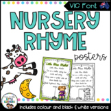 VIC Font Nursery Rhymes Posters