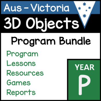 Preview of VIC Maths - Prep - 3D Objects Program Bundle