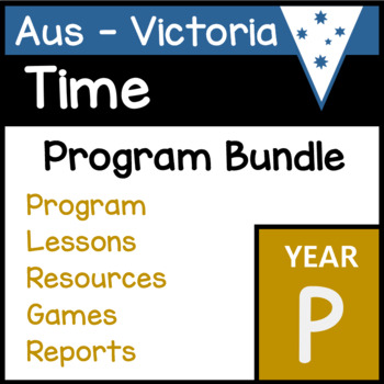 Preview of VIC Maths - Prep - Time Program Bundle