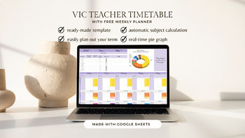 Preview of VIC Public Term Timetable with FREE Weekly Planner
