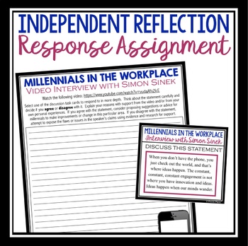 monarki Afbestille bombe VIDEO DISCUSSION TASK CARDS & ASSIGNMENT: MILLENNIALS IN THE WORKPLACE