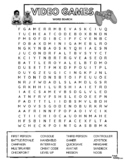 VIDEO GAMES Word Search Puzzle - Intermediate Difficulty (