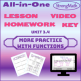 VIDEO-LESSON-HOMEWORK - Practice with Functions -Tables & Graphs