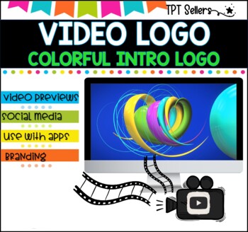 Preview of VIDEO LOGO I VIDEO Previews and Social Media I COLORFUL INTRO LOGO
