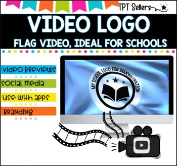 Preview of VIDEO LOGO I VIDEO Previews and Social Media I WAVING FLAG INTRO LOGO