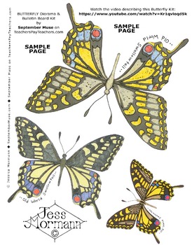 Preview of FREE VIDEO showing HOW TO MODIFY the ANTENNAE on BUTTERFLIES in BUTTERFLY KIT