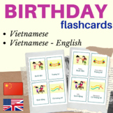 VIETNAMESE BIRTHDAY FLASH CARD | BIRTHDAY vietnamese flash