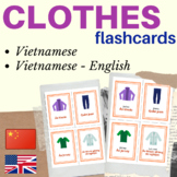 VIETNAMESE CLOTHES FLASH CARD | CLOTHES vietnamese flashca