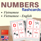 VIETNAMESE NUMBERS FLASH CARDS | NUMBERS vietnamese flashc