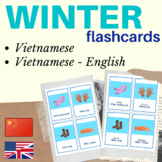 VIETNAMESE WINTER FLASH CARD | WINTER vietnamese Winter Se