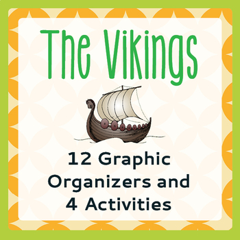 Preview of VIKINGS RESEARCH ACTIVITIES 12 Graphic Organizers & 4 Activities PRINT and EASEL