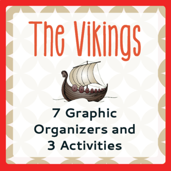 Preview of VIKINGS RESEARCH ACTIVITIES 7 Graphic Organizers & 3 Activities PRINT and EASEL