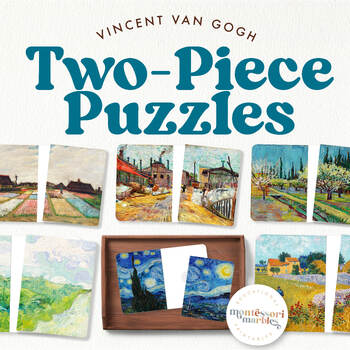 Preview of VINCENT VAN GOGH Complete the Picture Cards Activity, Famous Artists