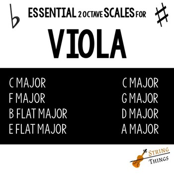 VIOLA 2 scale di ottava - 3 diesisVIOLA 2 scale di ottava - 3 diesis  