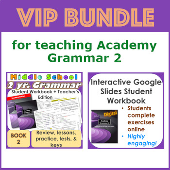 Preview of VIP Bundle for Teaching Academy Grammar 2 | Digital Resource