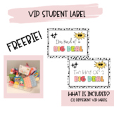 VIP Student Label