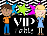 VIP Table Sign