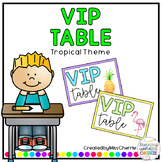 VIP Table (Tropical Theme) FREEBIE