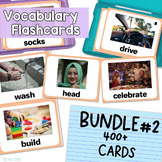 Vocabulary Flashcards with Real Pictures Bundle 2 for ESL 