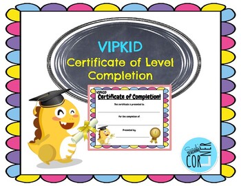 Preview of VIPKID Level Of Complete Certificate