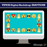 VIPKID Manycam Digital Background for teaching "EMOTIONS/F
