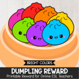 VIPKID Printable Rewards / VIPKID Props - Dumpling Reward 