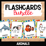 Vocabulary Flashcards Bundle #1 - Animals - Pets, Farm Ani
